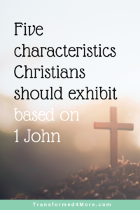 5 Characteristics  Christian Should Exhibit Based on 1 John | Transformed4More