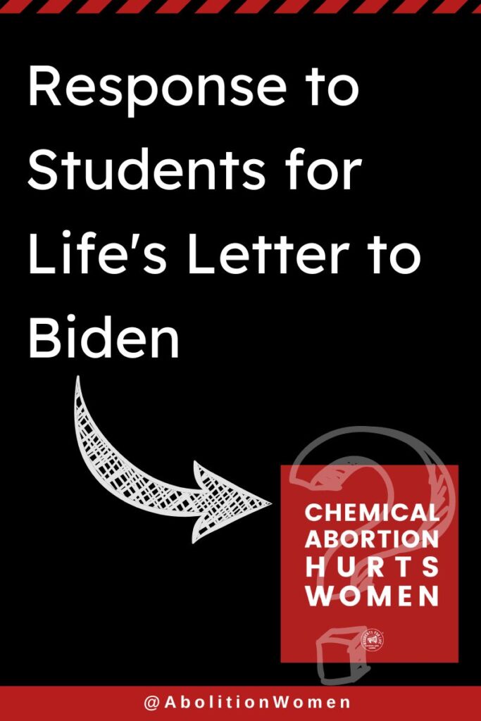 Students for Life letter
