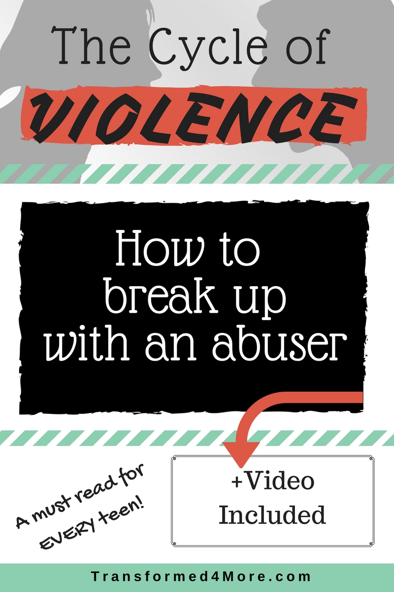 How to Break up with an abuser| Cycle of Violence| Christian Ministry| Teenagers| Transformed4More.com